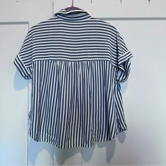 Madewell Hilltop Shirt in Savin Stripe - Picture 8 of 13